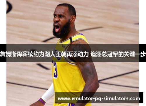 詹姆斯降薪续约为湖人王朝再添动力 追逐总冠军的关键一步